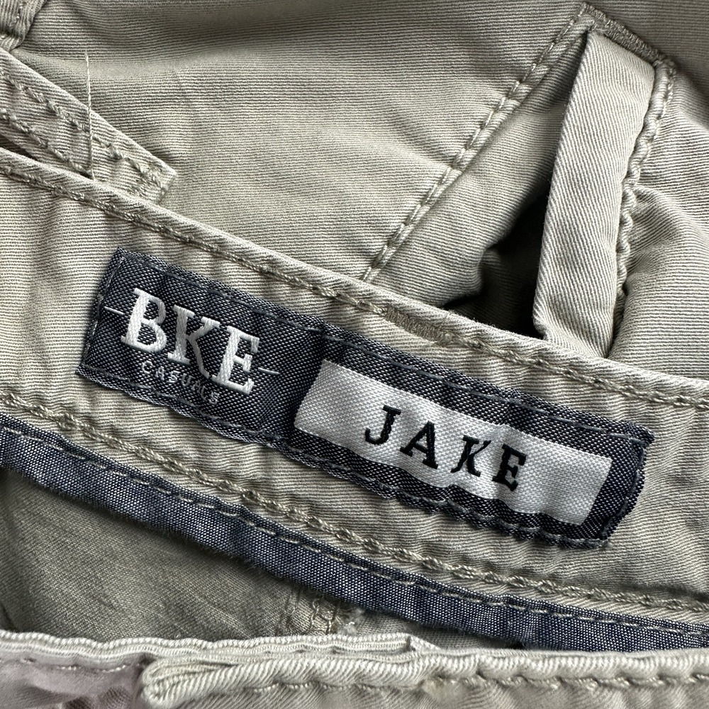 BKE Jake Casual Khaki Pants 34R (32x31) Straight Fit Stretch Cotton Blend* - Picture 6 of 10